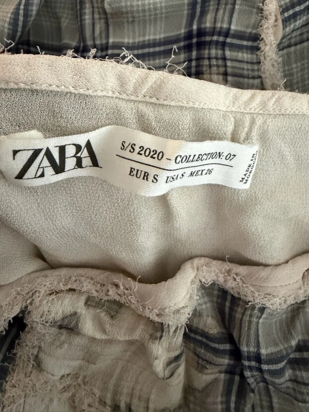 Zara Plaid Maxi Skirt small - Picture 5 of 7